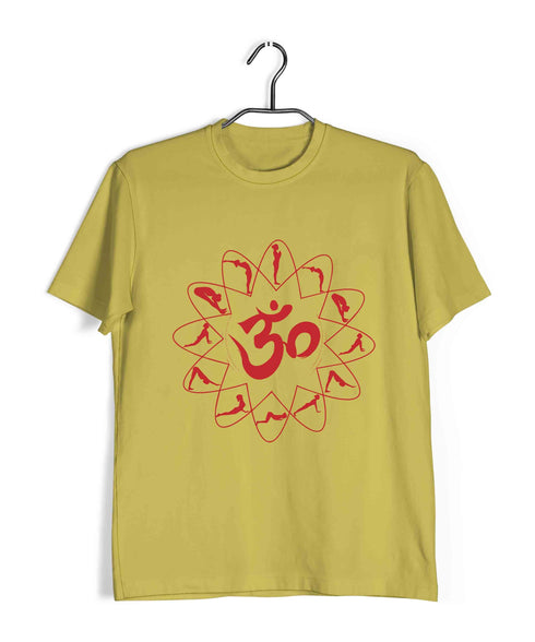Yoga Fitness Yoga OM SURYANAMASKAR YOGA Custom Printed Graphic Design T-Shirt for Women